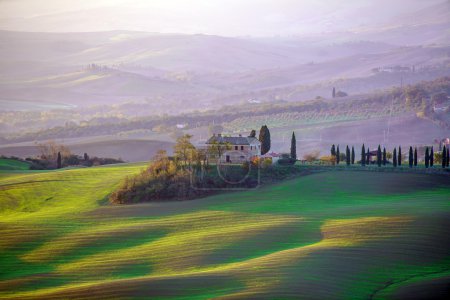 landscape of Tuscany mountains