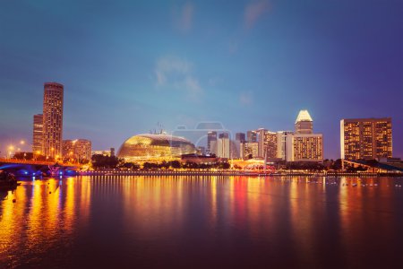 Singapore cityscape night