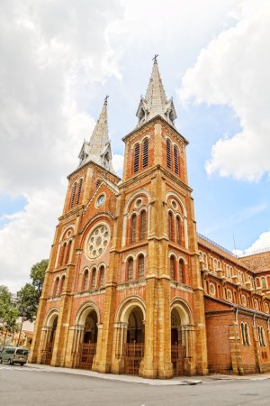 Saigon Notre-Dame Basilica in Ho Chi Minh City, Vietnam