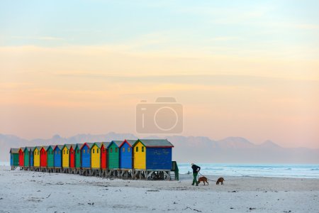 Muizenberg beach near Cape Town in South Africa