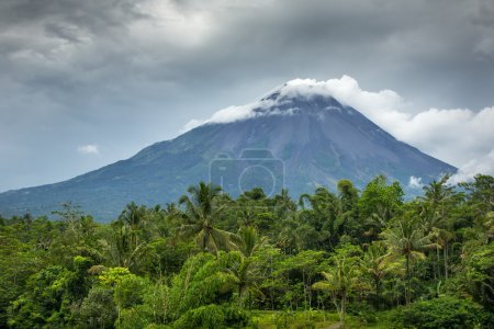 Mountain Merapi volcano