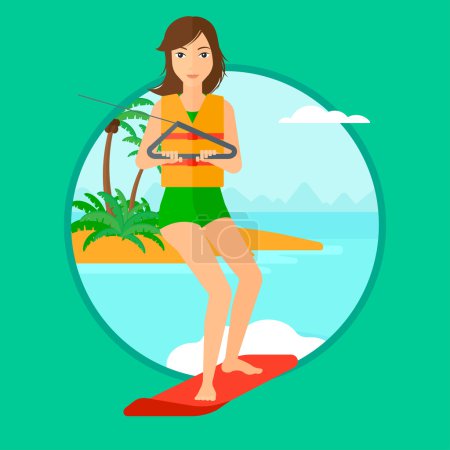 专业滑水运动女人