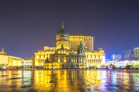 Harbin Sophia Cathedral at night