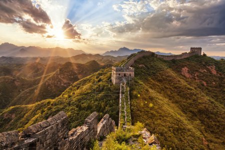 Skyline and great wall