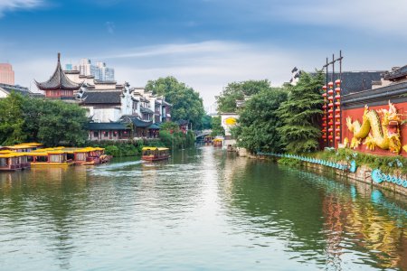 beautiful nanjing confucius temple 