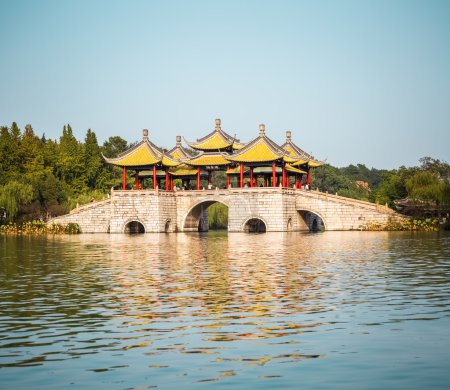 yangzhou five pavilion bridge