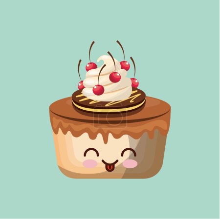 sweet cupcake icon design