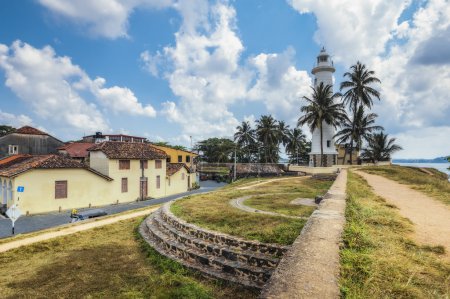 Pictorial view of light houe - Galle fort (Sri Lanka)