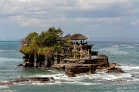 Tanah Lot Temple on Sea in Bali Island Indonesia