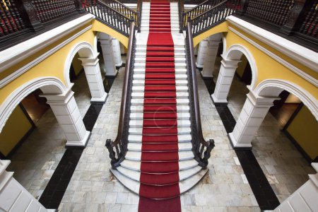 Colonial staircase at Archbishop's Palace in Lima, Peru