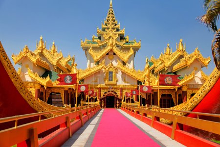 Karaweik palace in Yangon