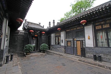 Chinese traditional architectural style courtyard 