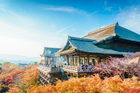 美丽的建筑，在清水寺京都，日本