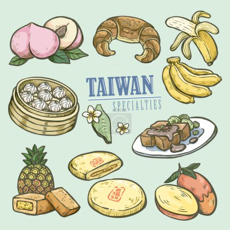 精美的台湾特产集合