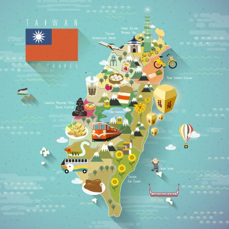 台湾旅游地图
