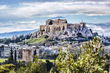 Acropolis with Parthenon temple in Athens, Greece