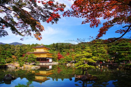 Golden Pavilion at autumn, Kyoto