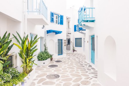 Beautiful architecture with santorini and greece style