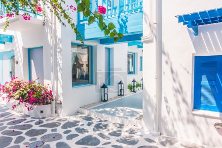 Beautiful architecture with santorini and greece style