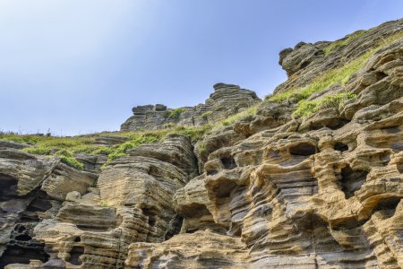 Strange Rocks at Yoengmeri Beach in Jeju