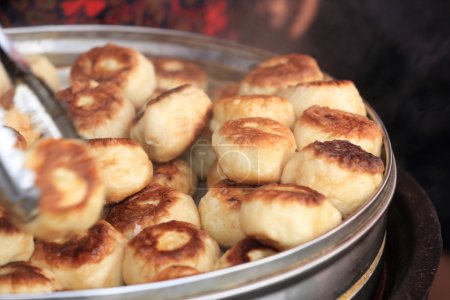 traditional food roasted stuffed buns