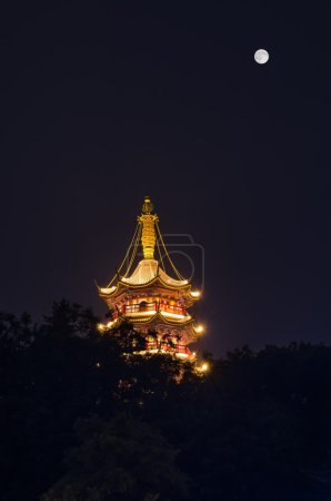 Jiming Temple Under the Full Moon