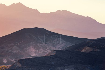 Abstract volcanic landscape, Death Valley sunrise, Death Valley National Park, California