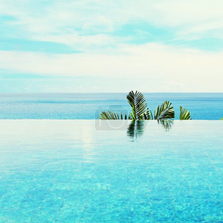 infinity pool with sea views