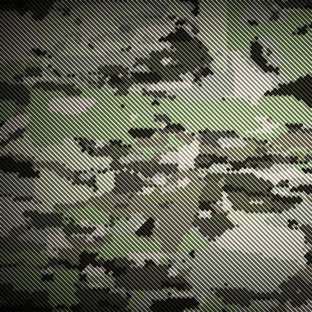 Camouflage military halftone pattern background. Vector illustration, EPS