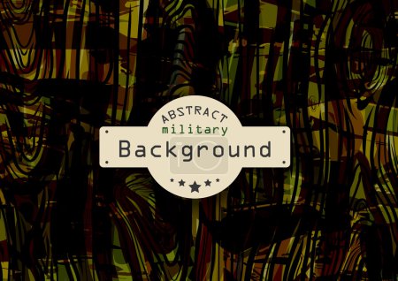 Camouflage military pattern background with wood. Vector illustration,