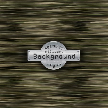 Camouflage military pattern background with stripes. Vector illustration, EPS10