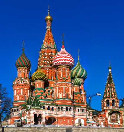 Cupola of the St Basil Cathedral, Moscow, Russia