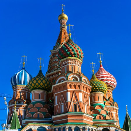 Cupola of the St Basil Cathedral, Moscow, Russia