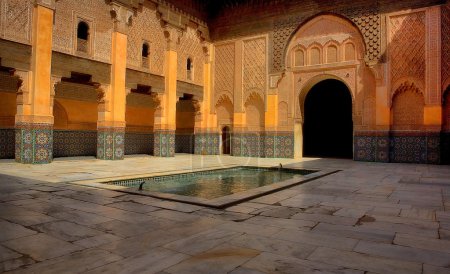 Historic landmark of Ben Youssef Madrasa