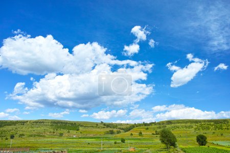 Grassland of Zhangjiakou Hebei China at autumn