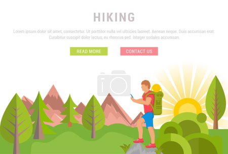 Web Banner hiking