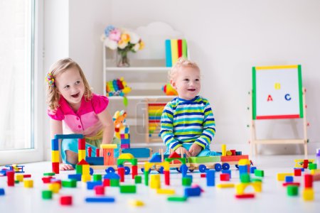 Kids playing at day care