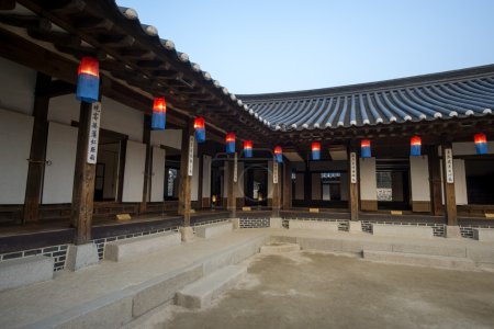 lanterns namsangol hanok village
