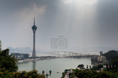 View point area to see Sai Van bridge and Macau Tower