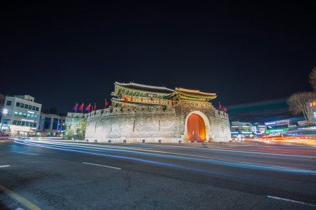 Hwaseong fortress in Suwon,Korea.