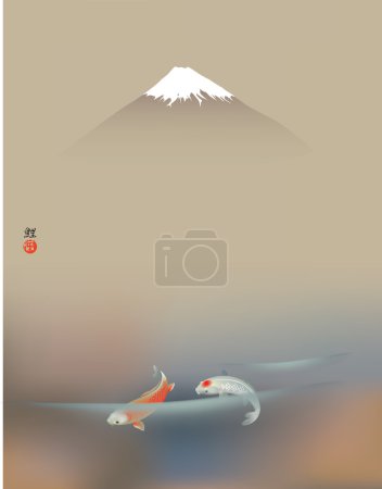 Fuji and Koi carps