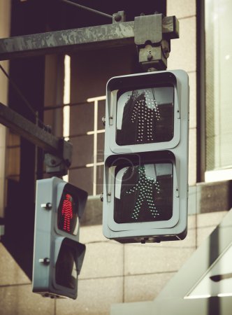 Traffic light on street