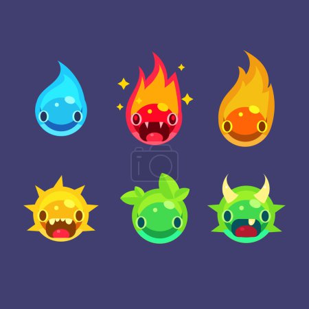 Flash Game Power Elements Set