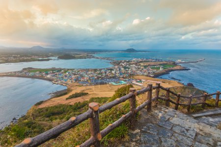 Songsan Ilchulbong in Jeju island, South Korea.