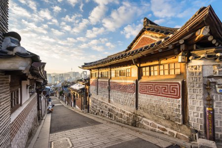 Bukchon Hanok Village in Seoul, South Korea