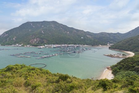 View of a village at the Lamma Island