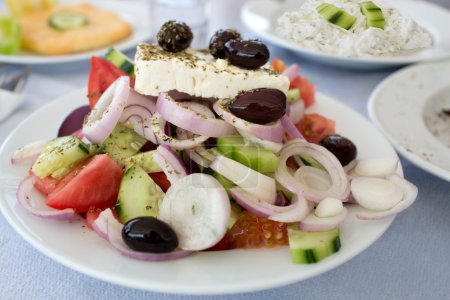 Greek salad in taverna