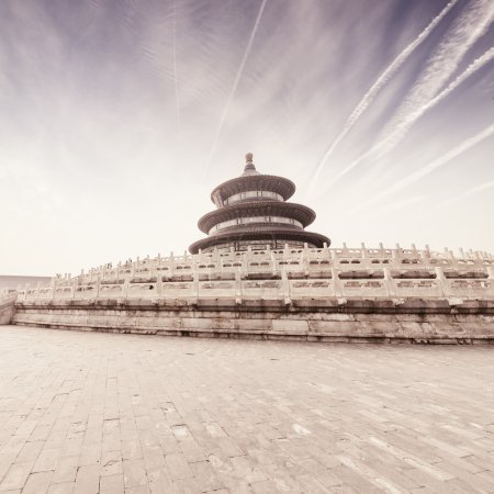 China Temple of Heaven, the famous attraction. 