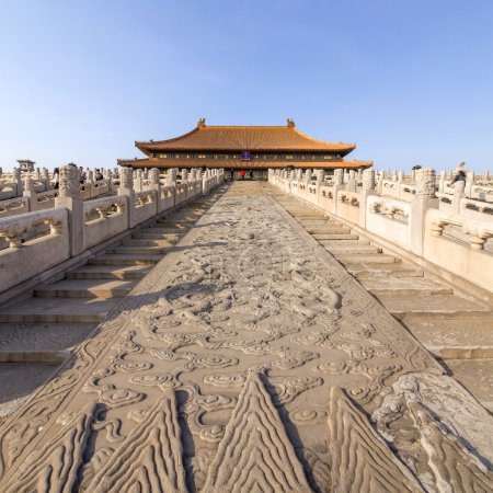 beautiful scenery of Chinese Forbidden City