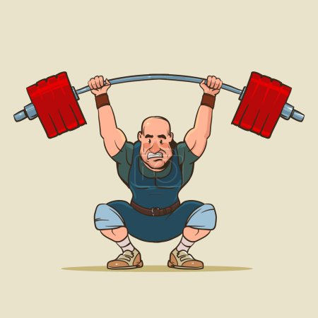 卡通人 weightlifter3